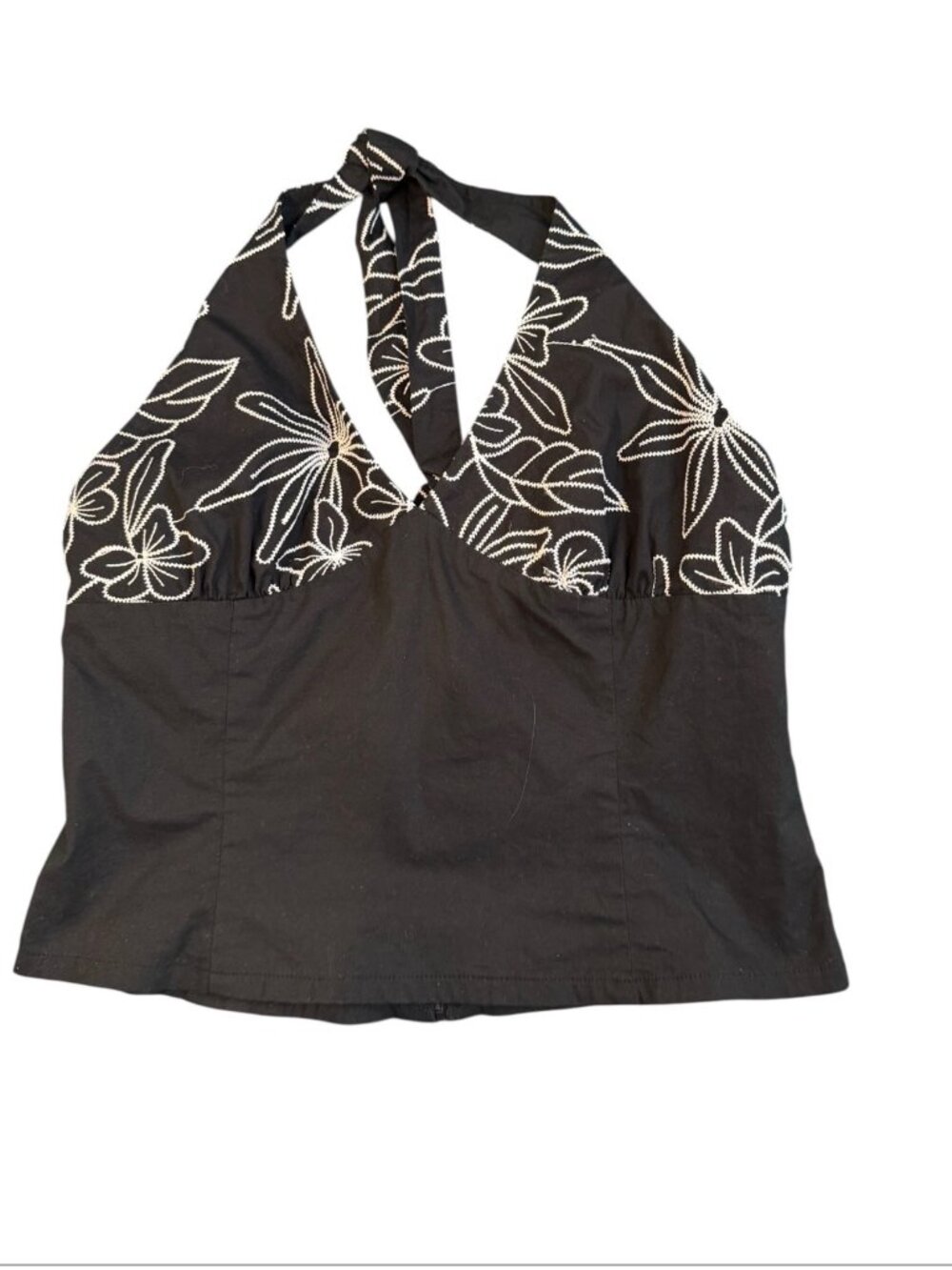 White House Black Market Black Halter Top